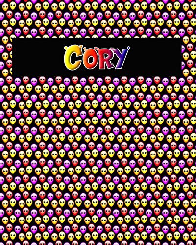 120 Page Handwriting Practice Book with Colorful Alien Cover Cory