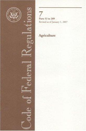 Code of Federal Regulations, Title 7, Agriculture, Pt. 53-209, Revised as of January 1, 2007