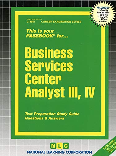 Business Services Center Analyst III, IV