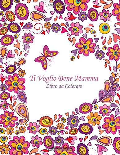 Ti Voglio Bene Mamma Libro da Colorare 1