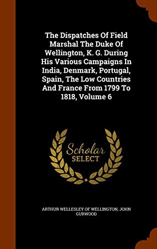 The Dispatches Of Field Marshal The Duke Of Wellington, K. G. During His Various Campaigns In India, Denmark, Portugal, Spain, The Low Countries And France From 1799 To 1818, Volume 6