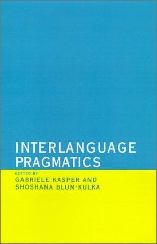 Interlanguage pragmatics