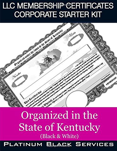 LLC Membership Certificates Corporate Starter Kit