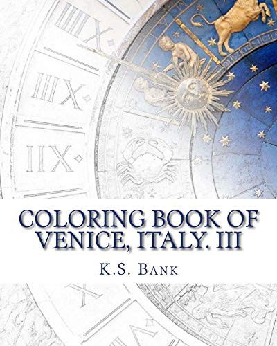 Coloring Book of Venice, Italy. III