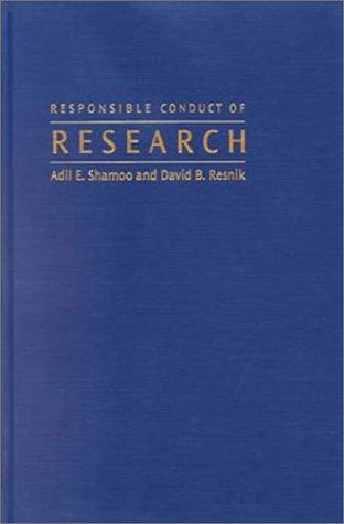 Responsible conduct of research