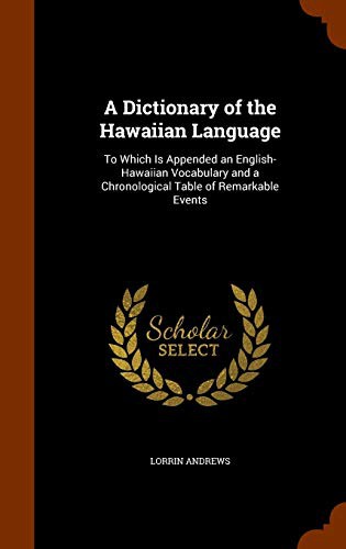 A Dictionary of the Hawaiian Language