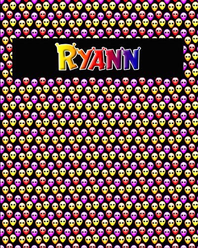 120 Page Handwriting Practice Book with Colorful Alien Cover Ryann