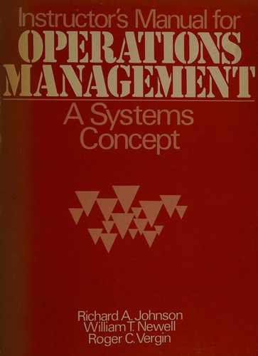 Instructor's manual for operations management