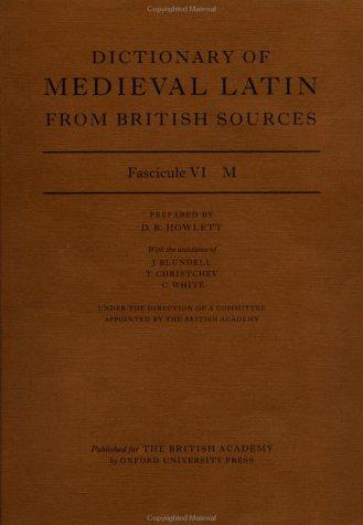 Dictionary of Medieval Latin from British Sources: Fascicule VI