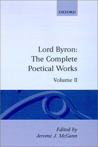 The Complete Poetical Works: Volume II