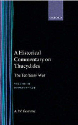 An Historical Commentary on Thucydides Volume 3