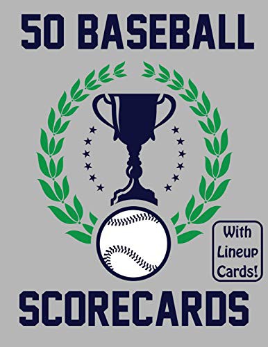 50 Baseball Scorecards With Lineup Cards