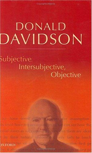 Subjective, intersubjective, objective