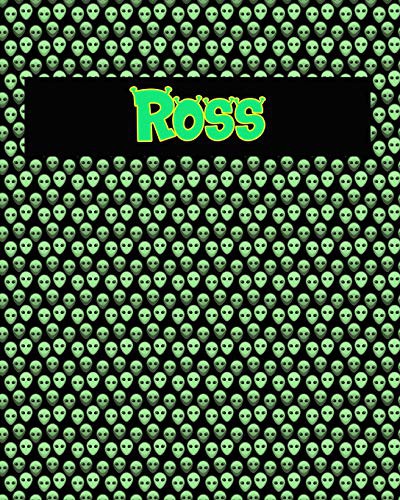 120 Page Handwriting Practice Book with Green Alien Cover Ross