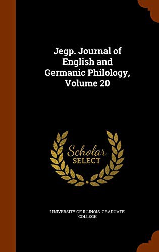 Jegp. Journal of English and Germanic Philology, Volume 20