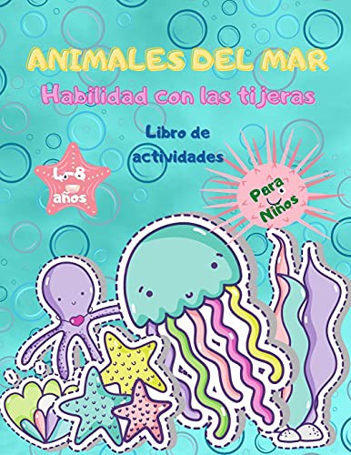 Animales marinos Tijeras para niños