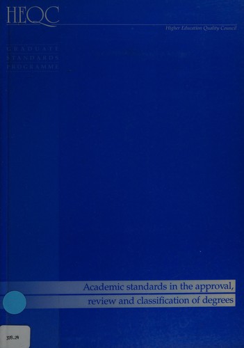 Academic standards in the approval, review and classification of degrees