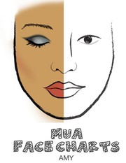 MUA Face Charts Amy