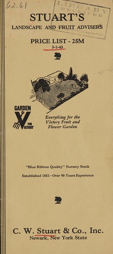 Stuart's landscape and fruit advisers price list, 25M