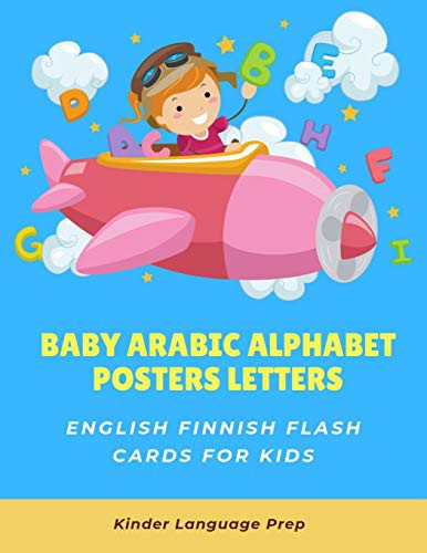 Baby Arabic Alphabet Posters Letters English Finnish Flash Cards for Kids