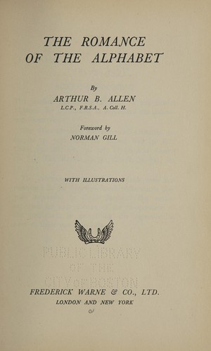 The romance of the alphabet