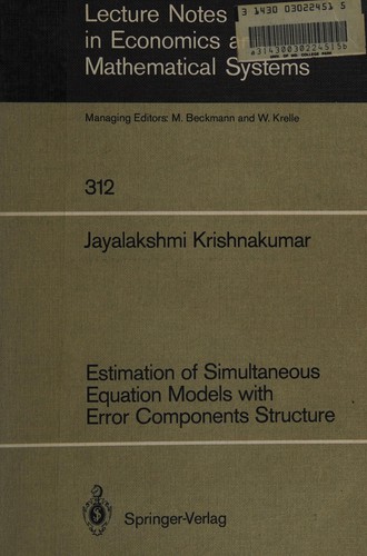 Estimation of simultaneous equation models with error components structure
