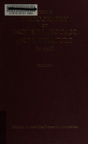 Annual bibliography of English language and literature for 2006
