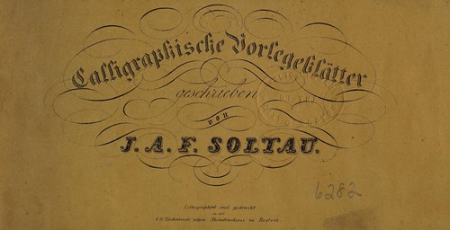 Calligraphische Vorlegeblätter