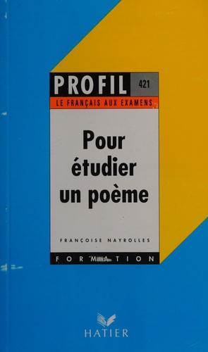 Pour étudier un poème