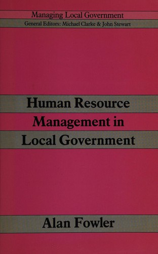 Human Resource Management in Local Government (Local Government Training Board)