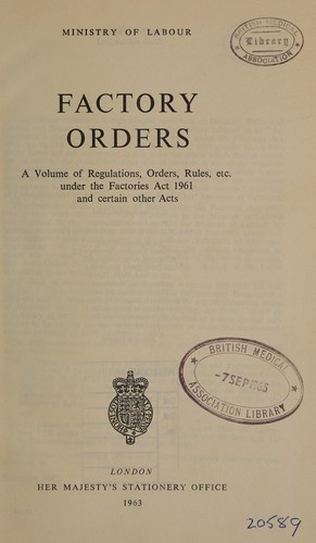 Factory orders