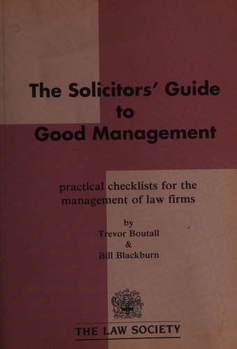 The solicitors' guide to good management