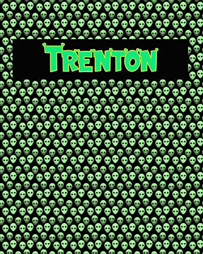 120 Page Handwriting Practice Book with Green Alien Cover Trenton