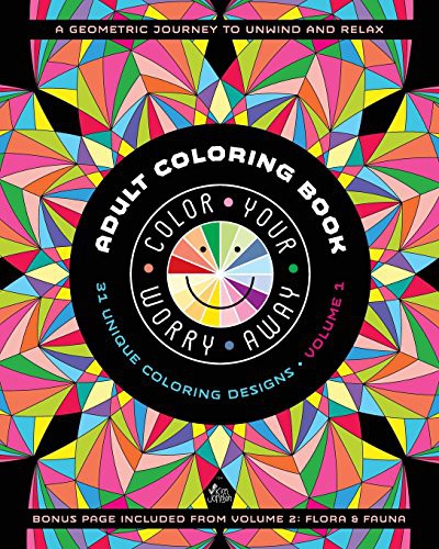 Color Your Worry Away Adult Coloring Book