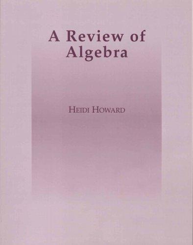 A Review of Algebra