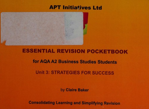 Essential revision pocketbook for AQA A2 business studies students
