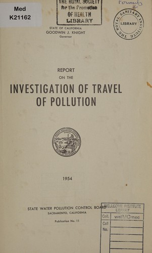 Report on the investigation of travel of pollution