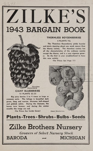 Zilke's 1943 bargain book