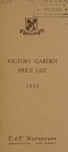 Victory garden price list, 1943