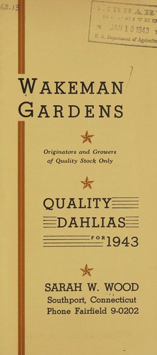 Quality dahlias for 1943