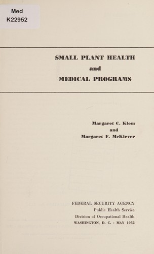 Small plant health and medical programs
