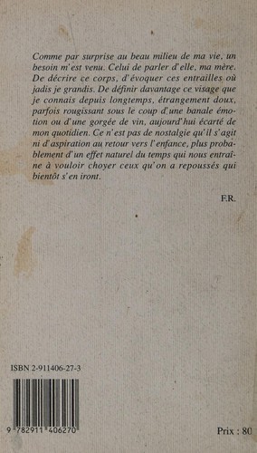 L'enfant de ma mère