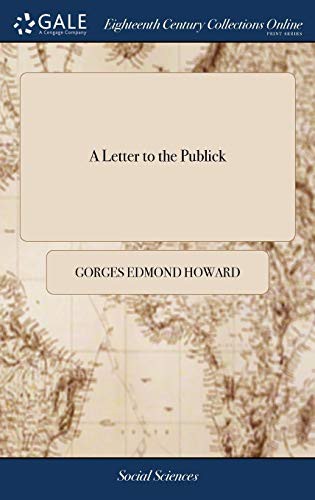 A Letter to the Publick