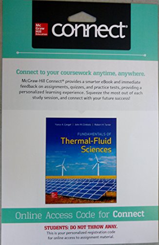 Fundamentals of Thermal-Fluid Sciences with 1 Semester Connect Access Card