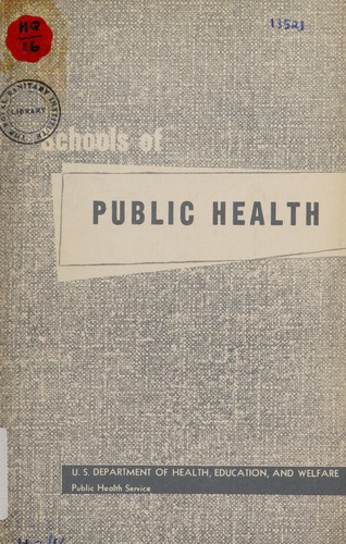 Report on schools of public health in the United States