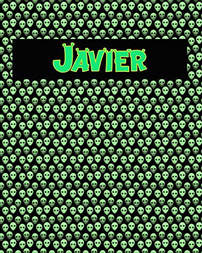 120 Page Handwriting Practice Book with Green Alien Cover Javier
