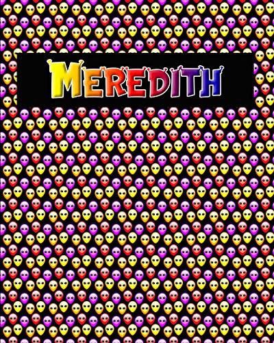 120 Page Handwriting Practice Book with Colorful Alien Cover Meredith