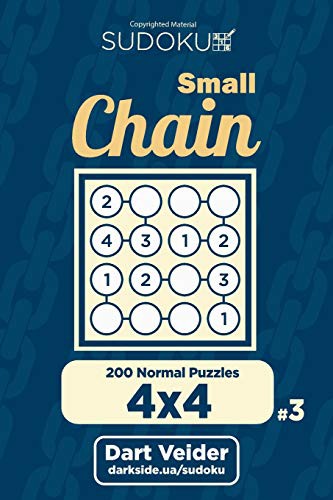 Small Chain Sudoku - 200 Normal Puzzles 4x4