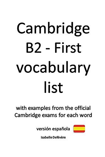 Cambridge B2 - First vocabulary list