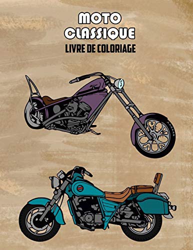 Moto Classique Livre de Coloriage